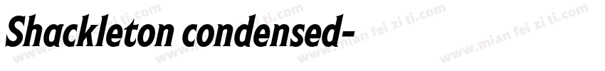 Shackleton condensed字体转换